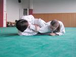 [Foto:
Judo-Armhebel:
Kuzure Hizi Makikomi
]