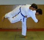 [Foto:
Judo-Wurf:
Hane Makikomi
]